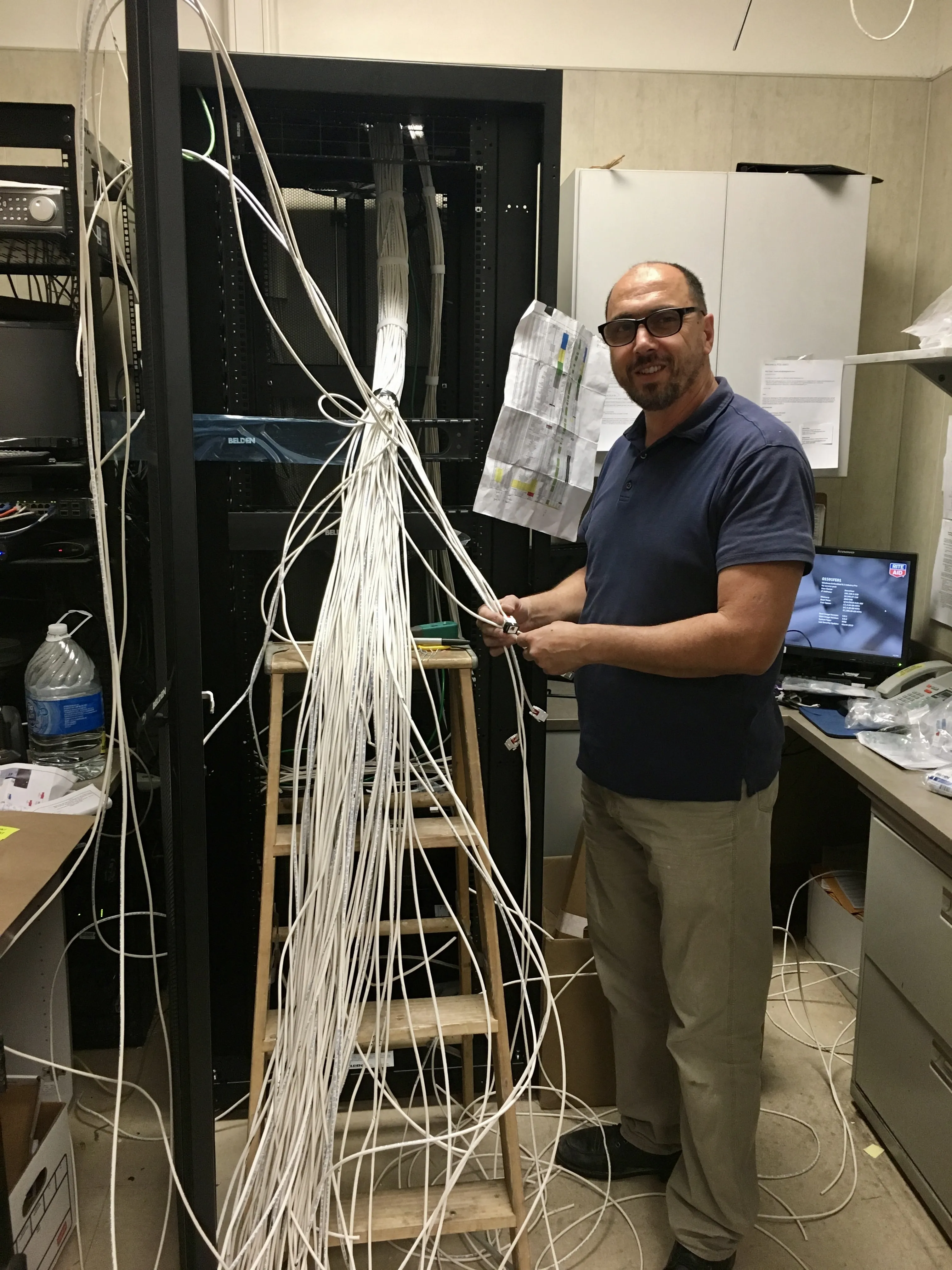 Team working on technology solutions