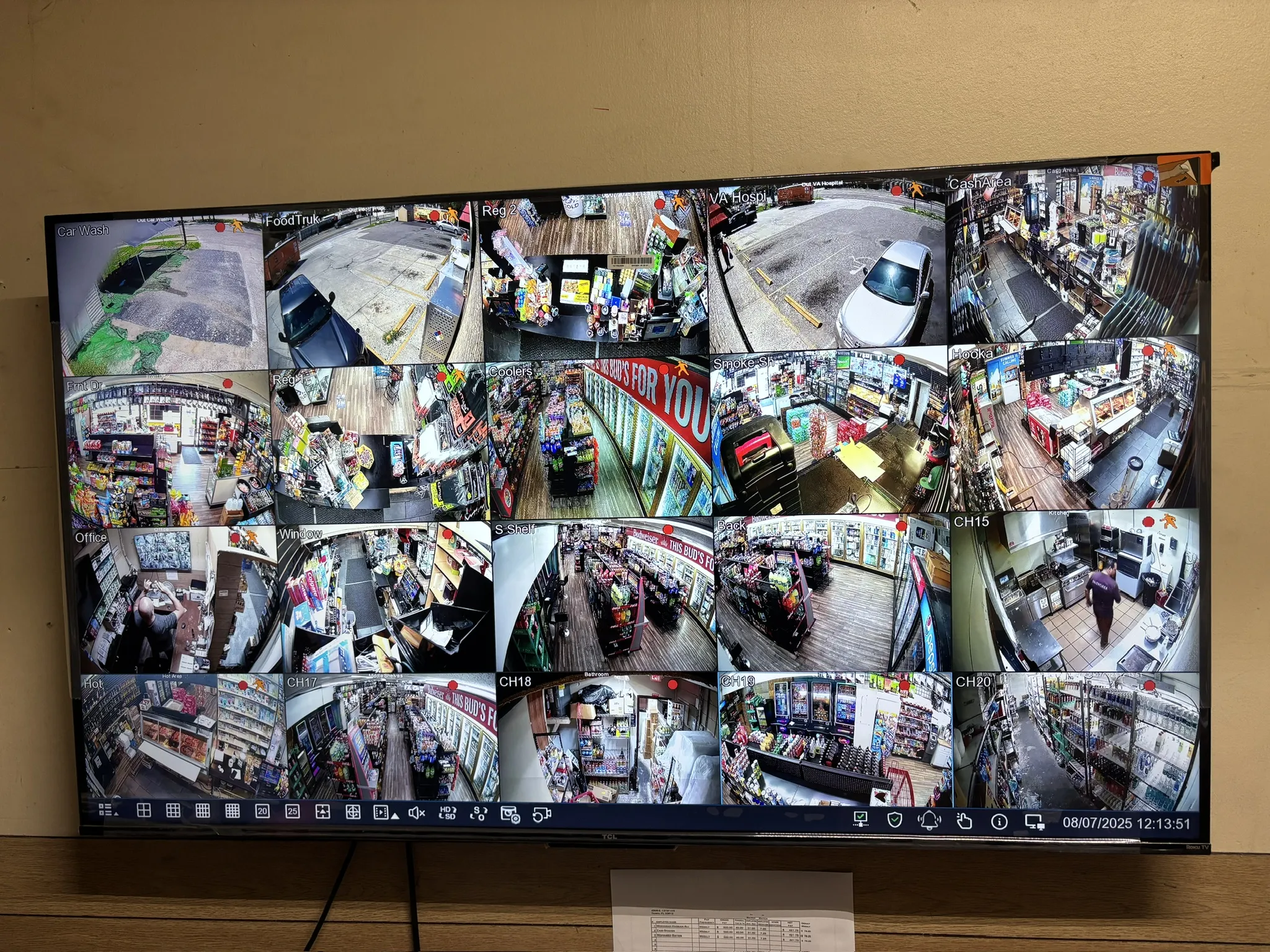 Surveillance System Monitor Outdoor