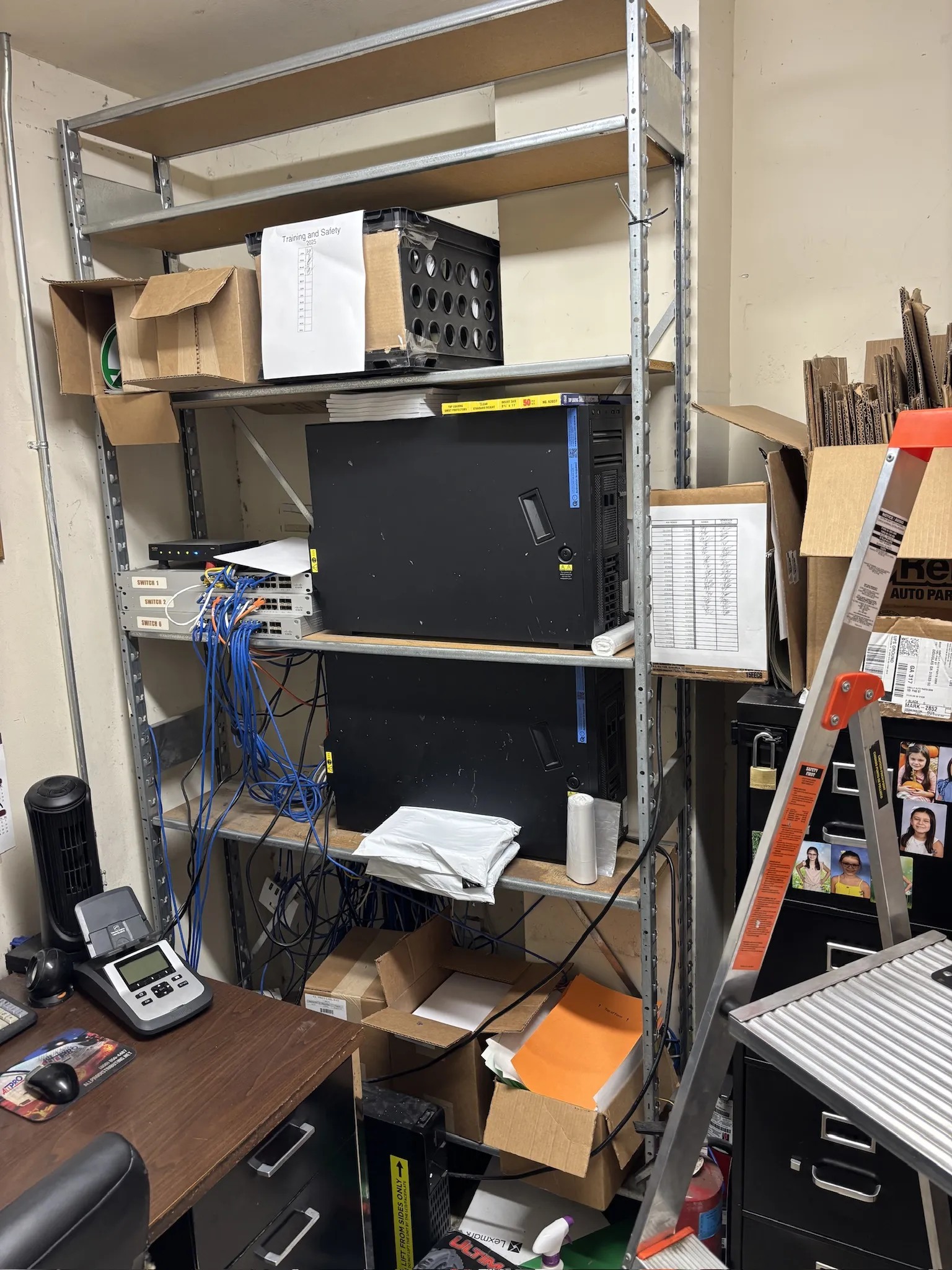 Main security camera installation view