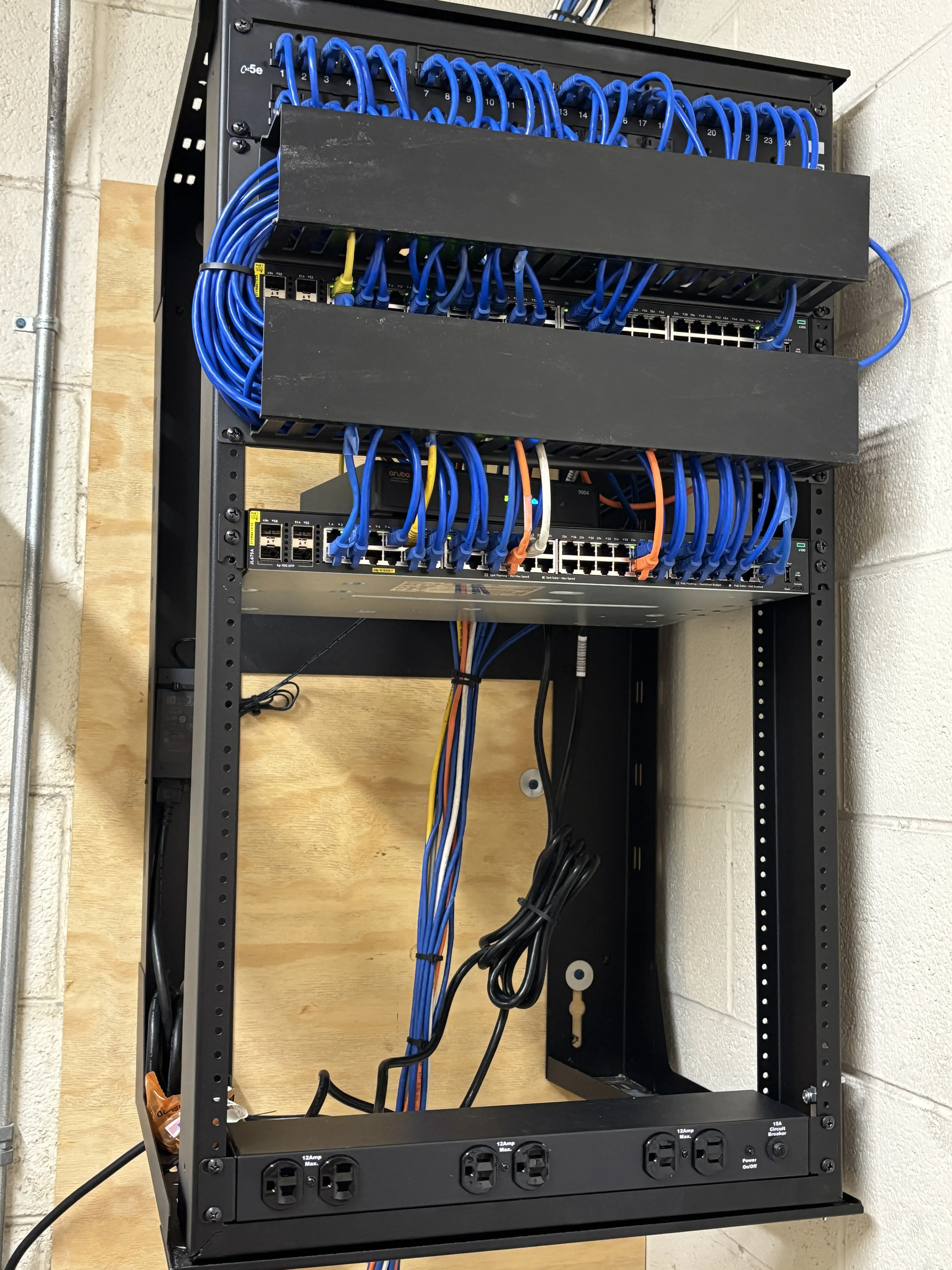 Cable management detail