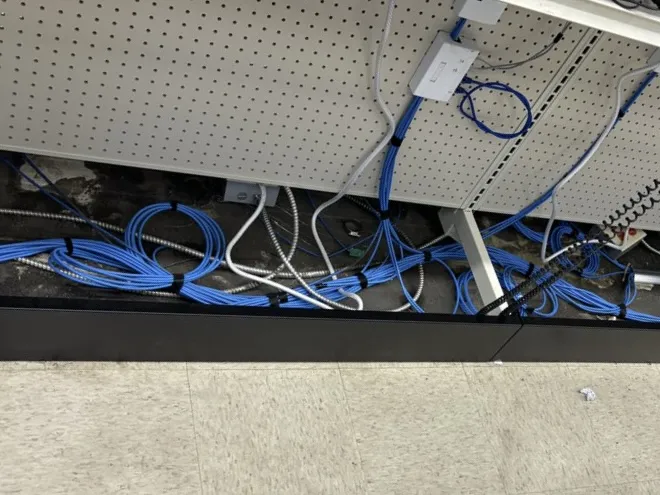 Network cabling work